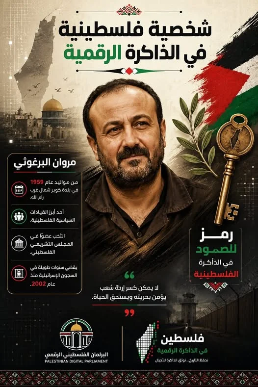 🇵🇸 فلسطين في الذاكرة الرقمية | مروان البرغوثي.. صوت الأسير وحكاية الصمود
