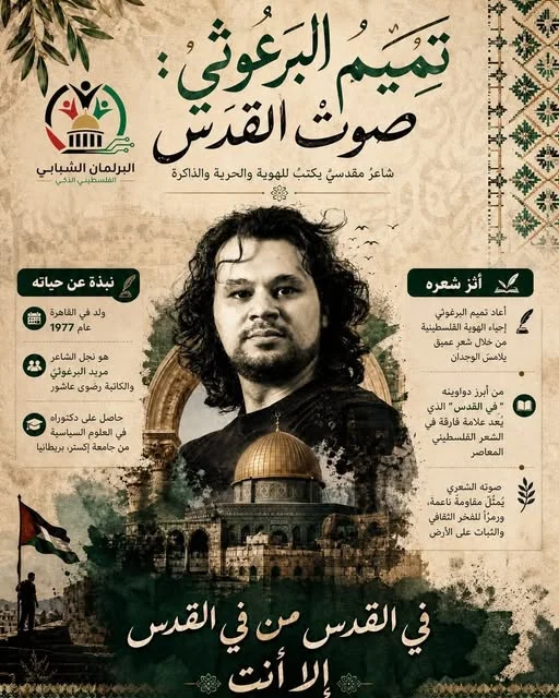 تميم البرغوثي.. شاعر القدس وصوت فلسطين
